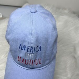 RAE DUNN America The Beautiful Hat Unisex Adjustable